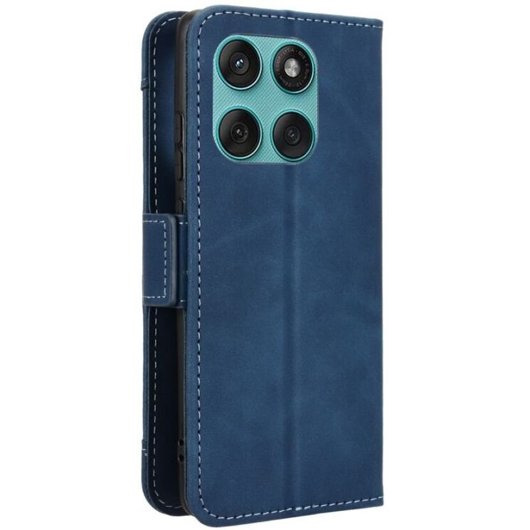 Чехол Deexe Wallet Stand для Motorola Edge 60 / Edge 60 Fusion - Blue: фото 7 из 13