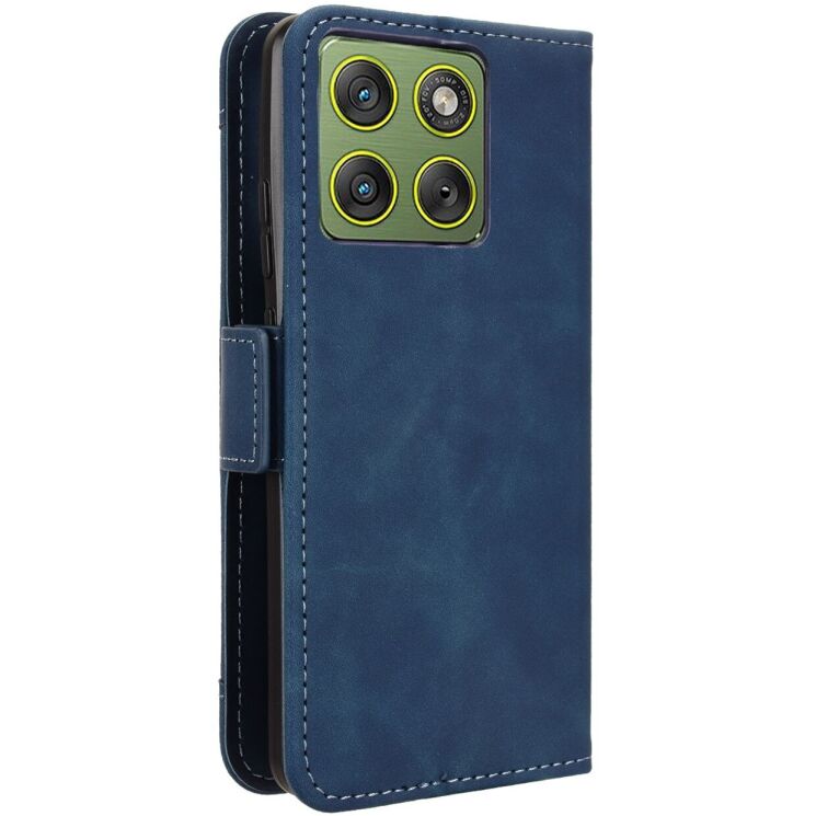 Чохол-книжка з кишеньками Deexe Wallet Stand для Motorola Edge 70 - Blue: фото 7 з 15