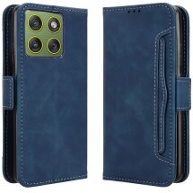 Чохол-книжка з кишеньками Deexe Wallet Stand для Motorola Edge 70 - Blue: фото 1 з 15
