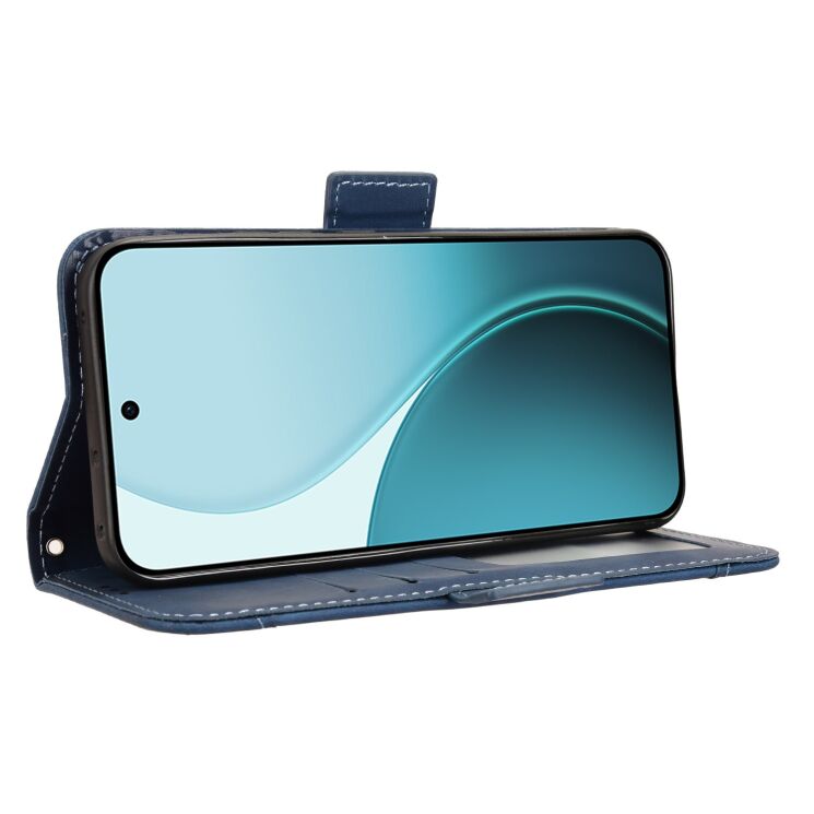 Чохол Deexe Wallet Stand для OPPO Reno 14 F/FS - Blue: фото 6 з 15