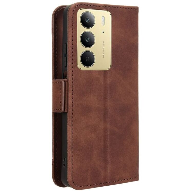 Чехол Deexe Wallet Stand для Realme C75 - Brown: фото 7 из 7