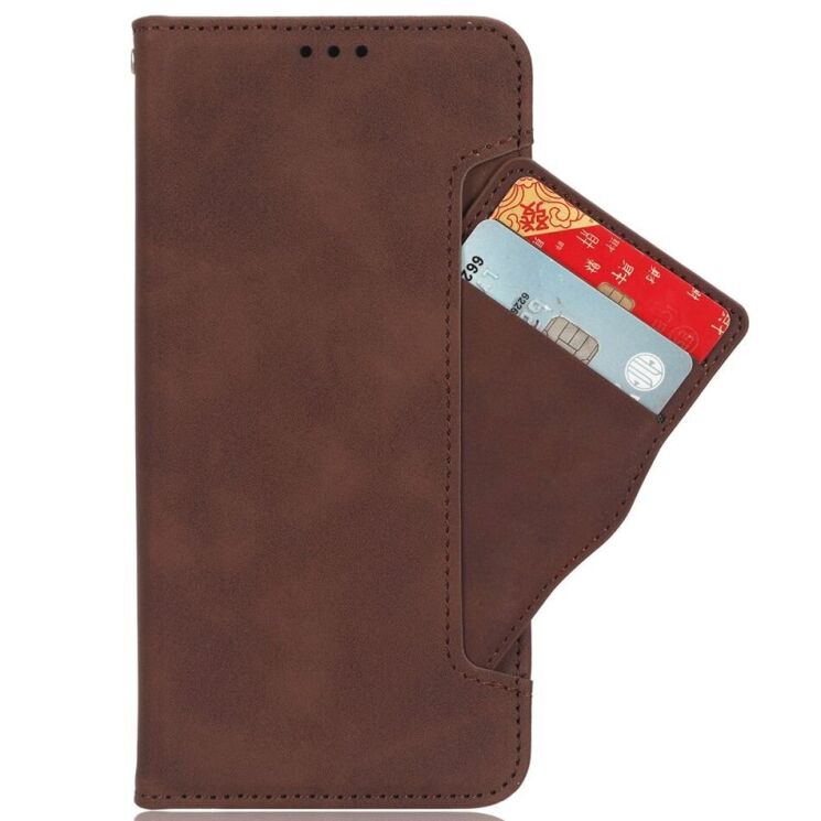 Чехол Deexe Wallet Stand для Realme C75 - Brown: фото 2 из 7
