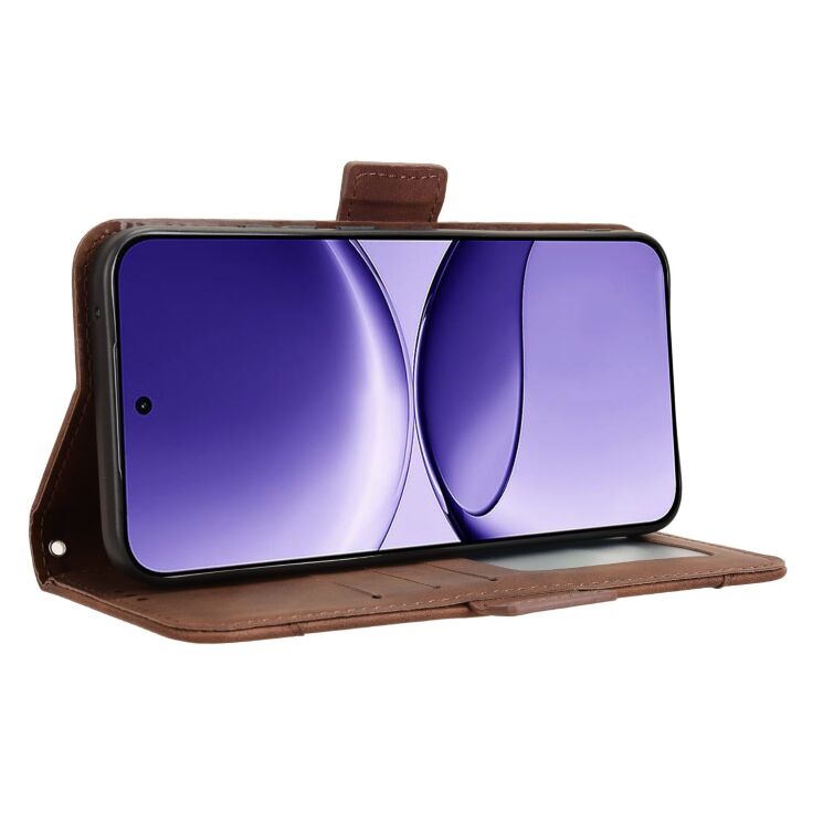Чехол Deexe Wallet Stand для Xiaomi Poco F7 - Brown: фото 7 из 13