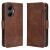 Чохол Deexe Wallet Stand для Xiaomi Poco F7 - Brown: фото 1 з 13
