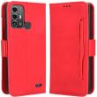Чехол Deexe Wallet Stand для ZTE Blade A53 Pro - Red (332209R)