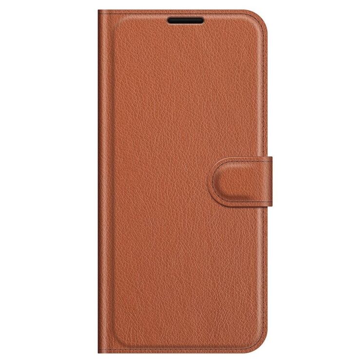 Чехол-книжка Deexe Book Type для Motorola Moto G60s - Brown: фото 3 из 8