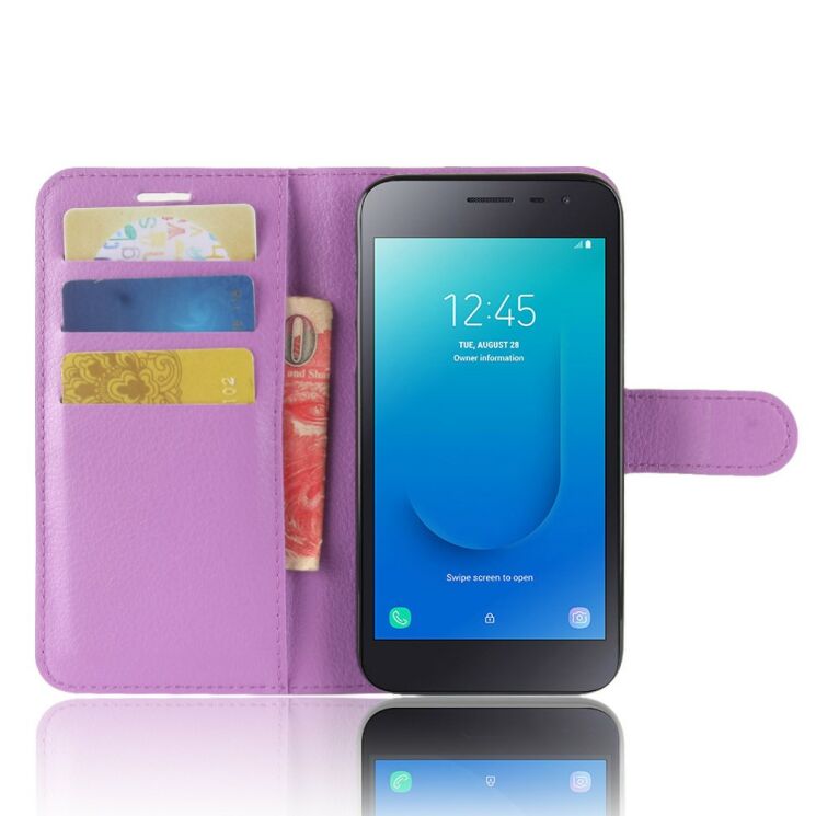 Чехол-книжка Deexe Book Type для Samsung Galaxy J2 Core (J260) - Purple: фото 4 из 6