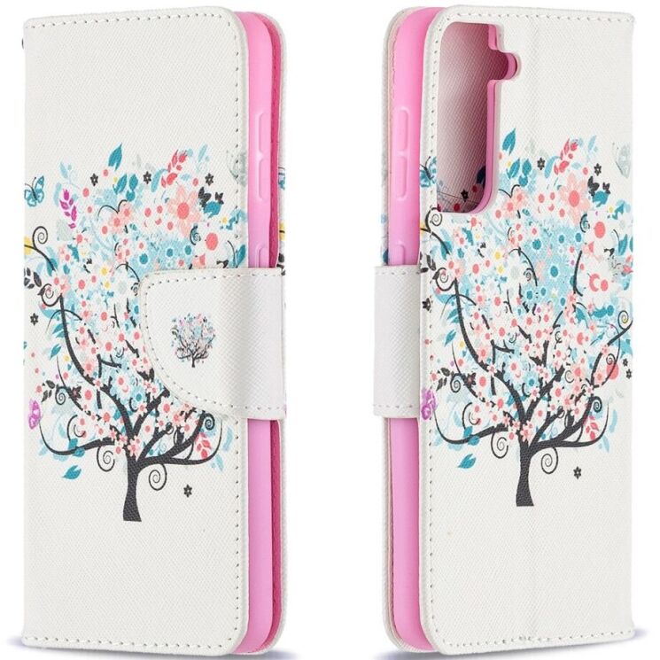 Чехол-книжка Deexe Color Wallet для Samsung Galaxy S21 (G991) - Tree: фото 4 из 9
