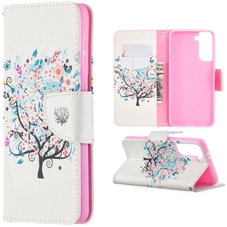 Чехол-книжка Deexe Color Wallet для Samsung Galaxy S21 (G991) - Tree: фото 1 из 9
