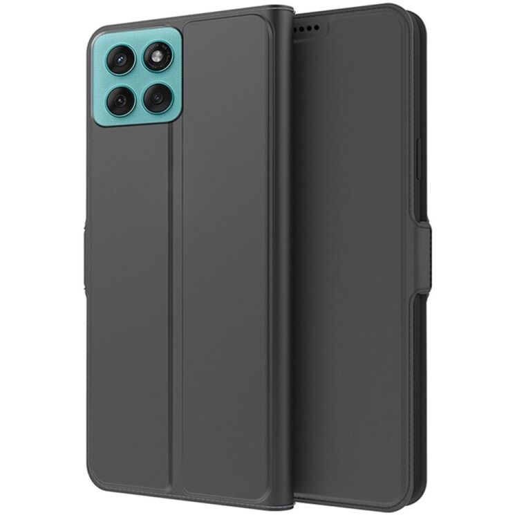 Чехол-книжка Deexe Faro Wallet для Motorola Edge 60 Pro - Black: фото 1 из 7