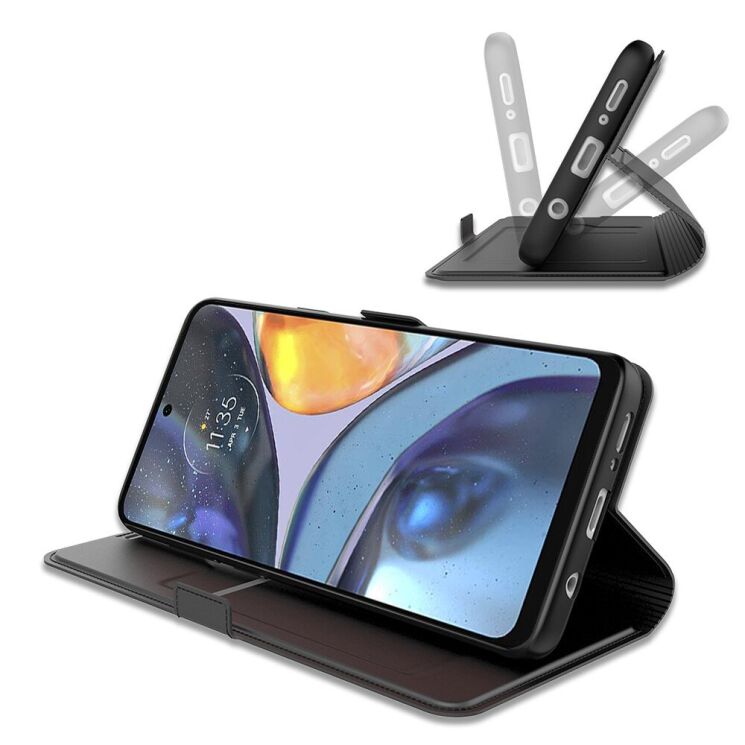 Чехол-книжка Deexe Faro Wallet для Motorola Edge 60 Pro - Black: фото 3 из 7