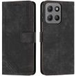 Чехол-книжка Deexe Lines Series для Motorola Moto G15 - Black (372627B)