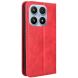 Чохол-книжка Deexe Retro Style для Xiaomi 17 - Red (390631R). Фото 8 з 19