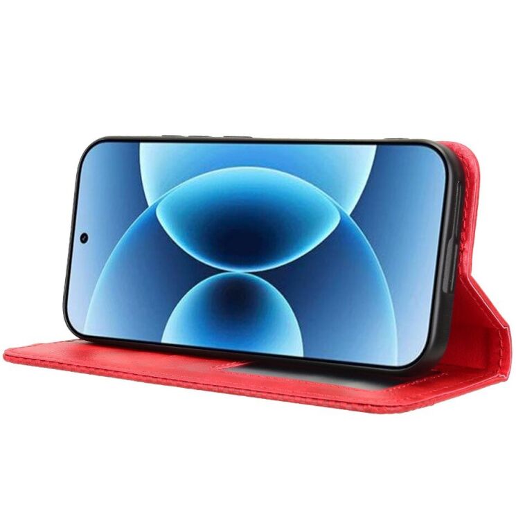 Чохол-книжка Deexe Retro Style для Xiaomi 17 - Red (390631R) Чохол-книжка Deexe Retro Style для Xiaomi 17 - Red: фото 7 з 19
