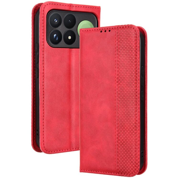 Чехол-книжка Deexe Retro Style для Xiaomi Poco F9 Pro - Red: фото 1 из 19