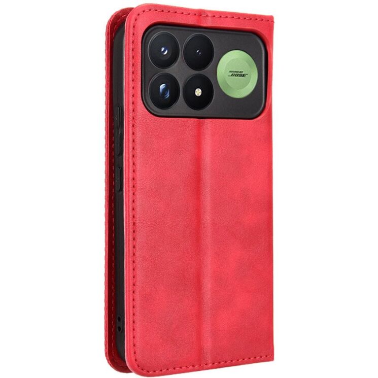 Чехол-книжка Deexe Retro Style для Xiaomi Poco F9 Pro - Red: фото 8 из 19