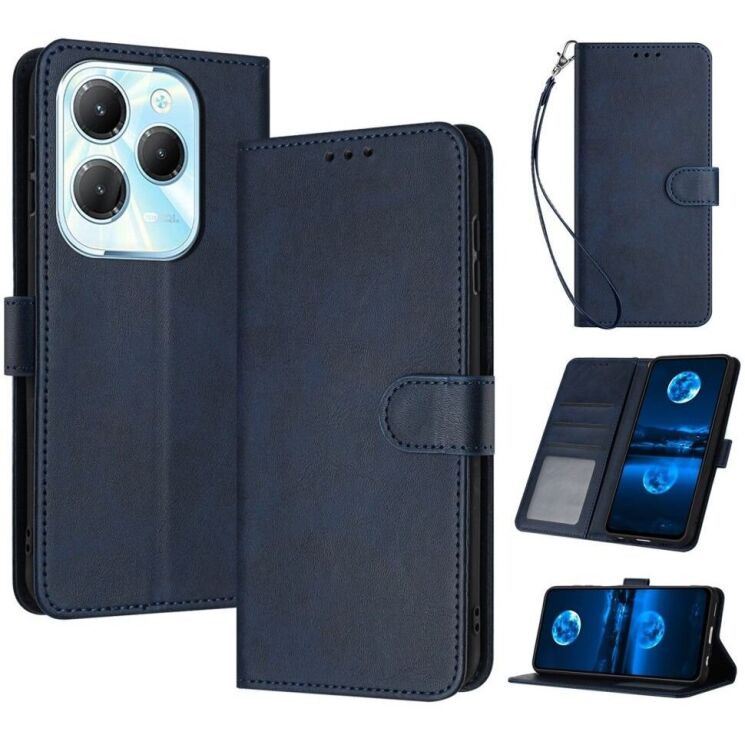 Чехол-книжка Deexe Stage Case для Infinix Hot 40 / 40 Pro / Tecno Spark 20 Pro - Sapphire: фото 1 из 10