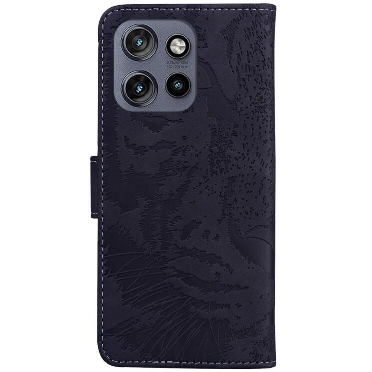 Чехол-книжка Deexe Tiger для Motorola Edge 50 Neo - Black: фото 6 из 7