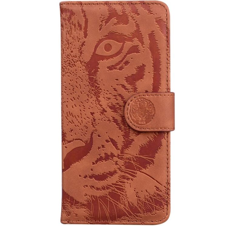 Чехол-книжка Deexe Tiger для OPPO Reno 12 F/FS - Brown: фото 5 из 7