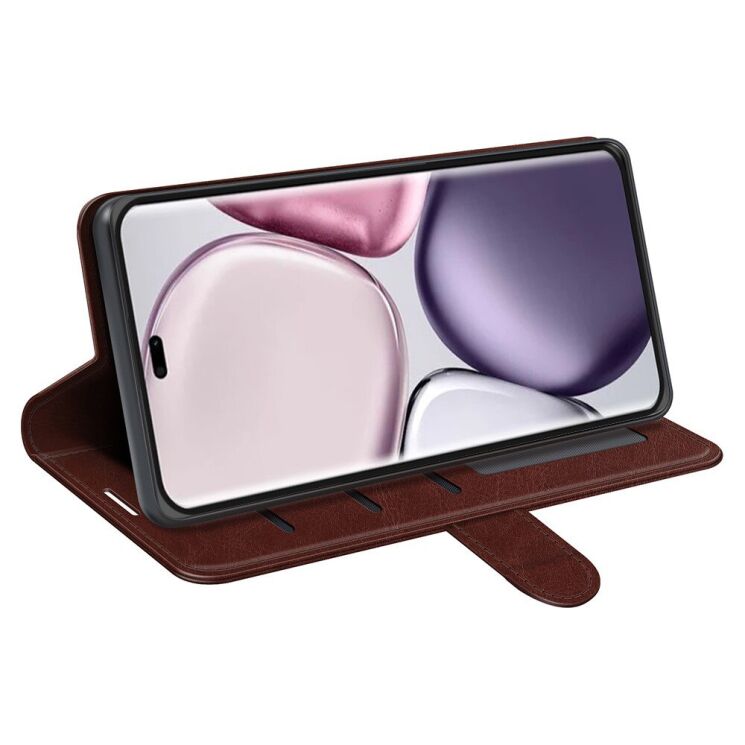 Чехол-книжка Deexe Wallet Style для Honor Magic 7 Lite - Brown: фото 3 из 6