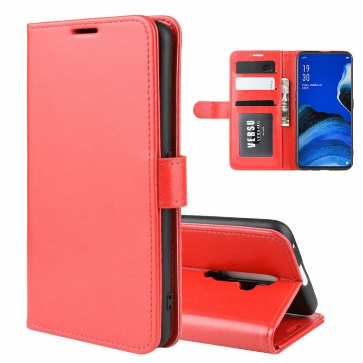 Чехол-книжка Deexe Wallet Style для OPPO Reno 2Z - Red: фото 2 из 8