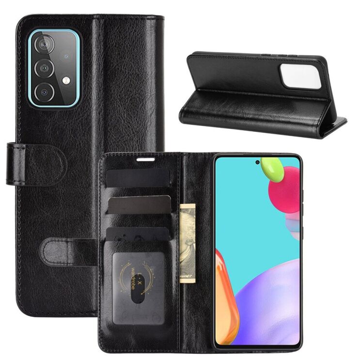 Чехол-книжка Deexe Wallet Style для Samsung Galaxy A52 (A525) / A52s (A528) - Black: фото 2 из 8