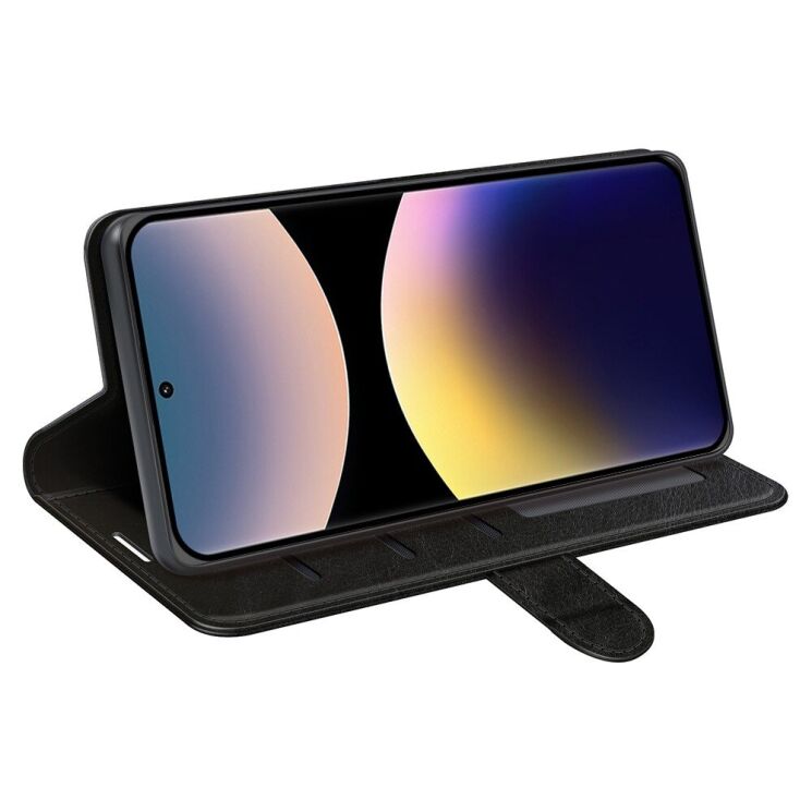 Чехол-книжка Deexe Wallet Style для Xiaomi Redmi Note 14 Pro - Black: фото 3 из 8