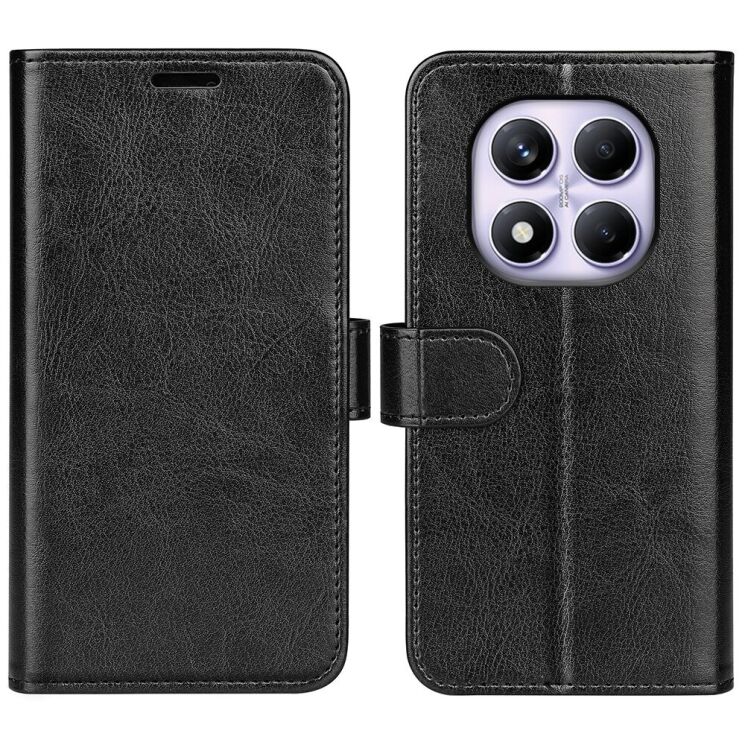 Чехол-книжка Deexe Wallet Style для Xiaomi Redmi Note 14 Pro - Black: фото 1 из 8