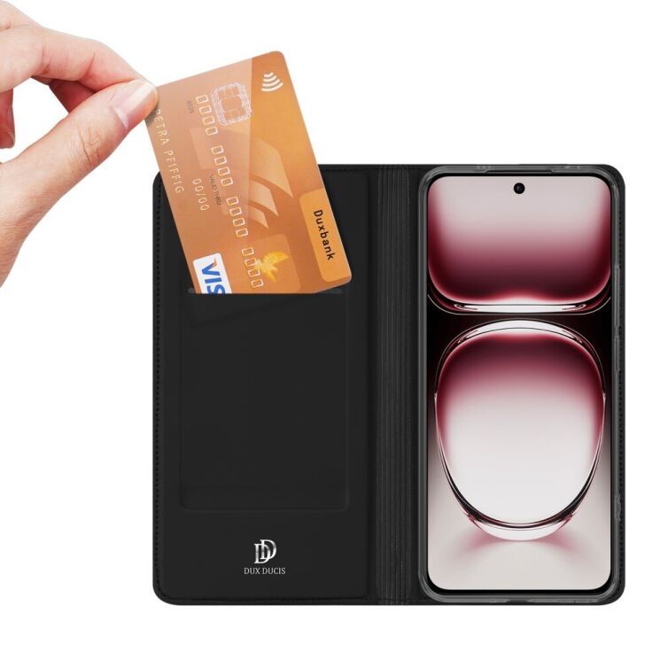 Чехол-книжка DUX DUCIS Skin Pro для OPPO Reno 12 Pro - Blue: фото 5 из 15