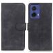 Чохол-книжка KHAZNEH Retro Wallet для Motorola Moto G85 - Black (357009B). Фото 1 з 9