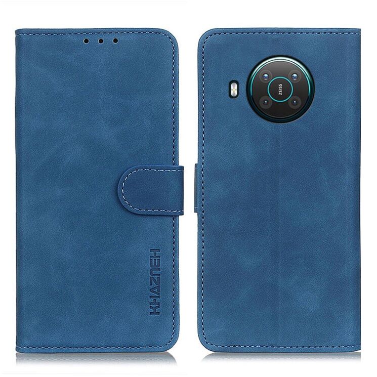 Чехол-книжка KHAZNEH Retro Wallet для Nokia X10 / X20 - Blue: фото 2 из 12