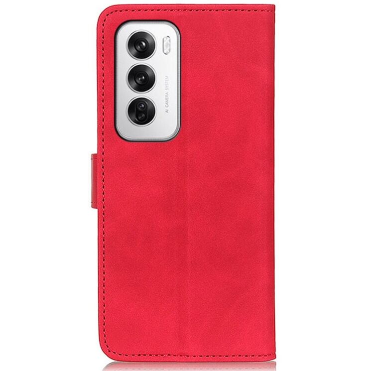 Чехол-книжка KHAZNEH Retro Wallet для OPPO Reno 12 - Red: фото 5 из 8