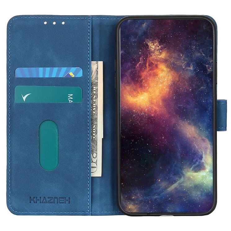 Чехол-книжка KHAZNEH Retro Wallet для Samsung Galaxy A35 (A356) - Blue: фото 3 из 8