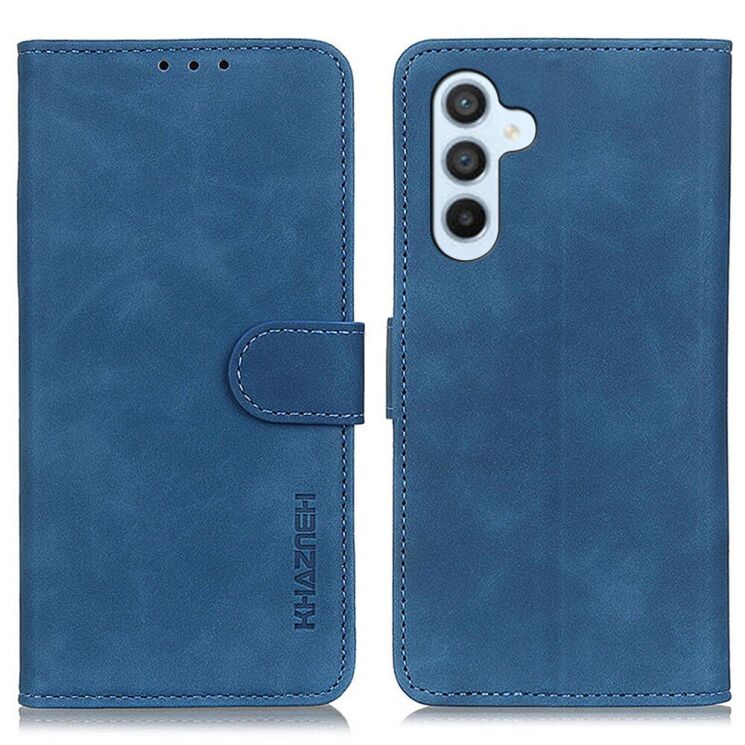 Чохол-книжка KHAZNEH Retro Wallet для Samsung Galaxy M35 (M356) - Blue: фото 1 з 9