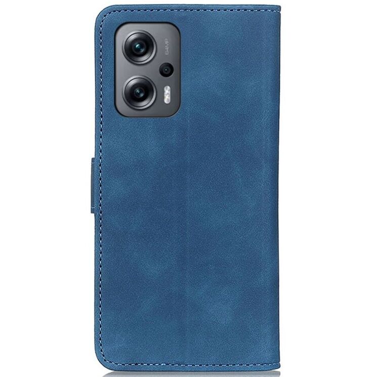 Чехол-книжка KHAZNEH Retro Wallet для Xiaomi Poco F5 / Redmi Note 12 Turbo - Blue: фото 7 из 9