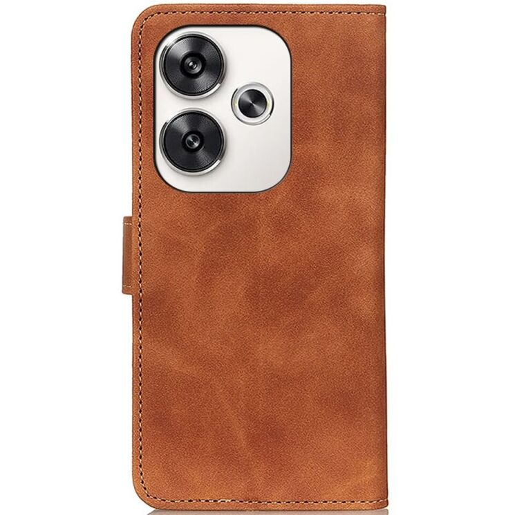 Чехол-книжка KHAZNEH Retro Wallet для Xiaomi Poco F6 - Brown: фото 5 из 9