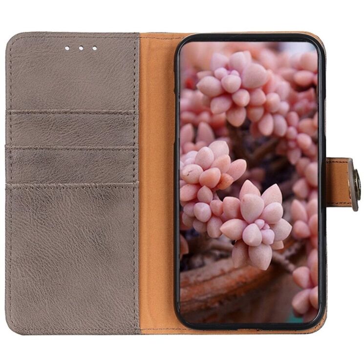 Чехол-книжка KHAZNEH Wallet Cover для Apple iPhone 16e - Khaki: фото 5 из 9