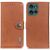 Чехол-книжка KHAZNEH Wallet Cover для Motorola Edge 50 Neo - Brown: фото 1 из 8