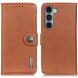 Чехол-книжка с застежкой KHAZNEH Wallet Cover для Motorola Moto G200 - Brown (293415Z). Фото 1 из 8