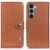 Чехол-книжка с застежкой KHAZNEH Wallet Cover для Motorola Moto G200 - Brown: фото 1 из 8