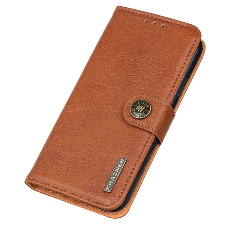 Чехол-книжка с застежкой KHAZNEH Wallet Cover для Motorola Moto G200 - Brown: фото 8 из 8