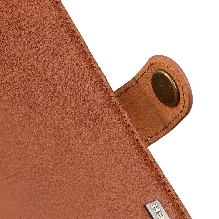 Чехол-книжка с застежкой KHAZNEH Wallet Cover для Motorola Moto G200 - Brown: фото 6 из 8