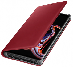 Чехол-книжка Leather Wallet Cover для Samsung Note 9 (N960) EF-WN960LREGRU - Red: фото 1 из 10
