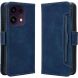 Чехол-книжка с карманами Deexe Wallet Stand для OPPO Reno 16 F/FS - Blue (413401L). Фото 1 из 15
