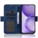 Чехол-книжка с карманами Deexe Wallet Stand для OPPO Reno 16 F/FS - Blue (413401L). Фото 4 из 15