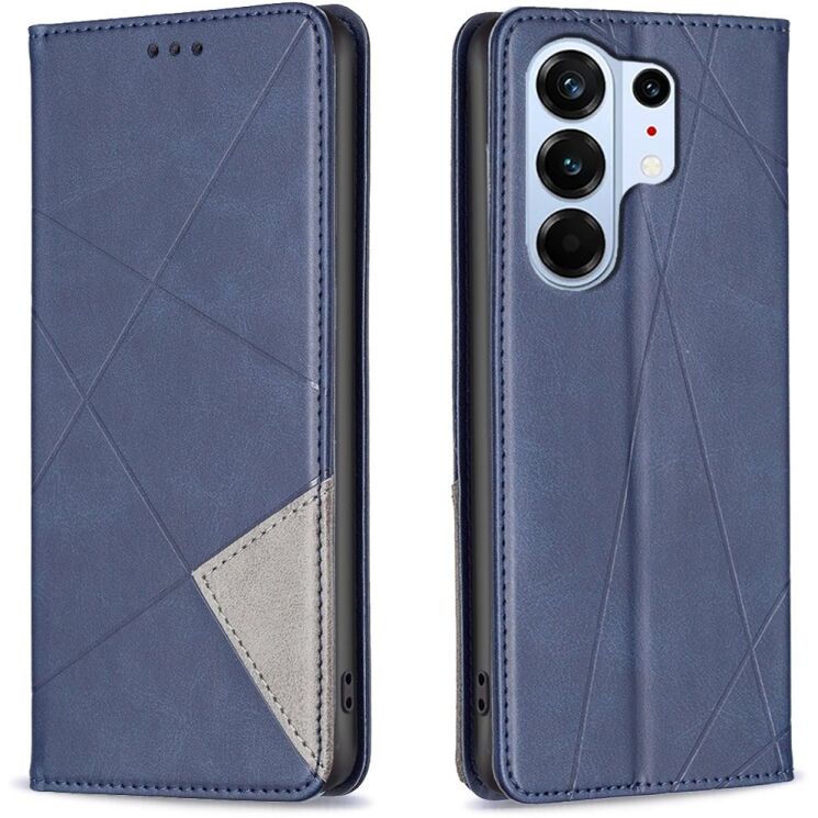 Чехол-книжка с карманами UniCase Geometric Pattern для TECNO Camon 50 Pro - Blue (409600L) Чехол-книжка с карманами UniCase Geometric Pattern для TECNO Camon 50 Pro - Blue: фото 1 из 9