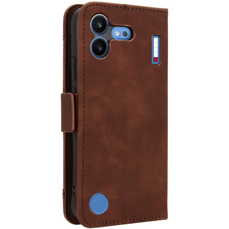 Чохол-книжка з кишеньками Deexe Wallet Stand для Nothing Phone (4b) - Brown: фото 7 з 15