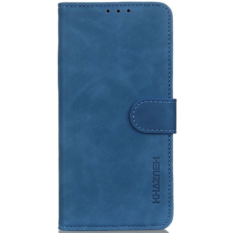 Чехол-книжка с застежкой KHAZNEH Retro Wallet для Samsung Galaxy S26 Ultra (S948) - Blue: фото 4 из 8