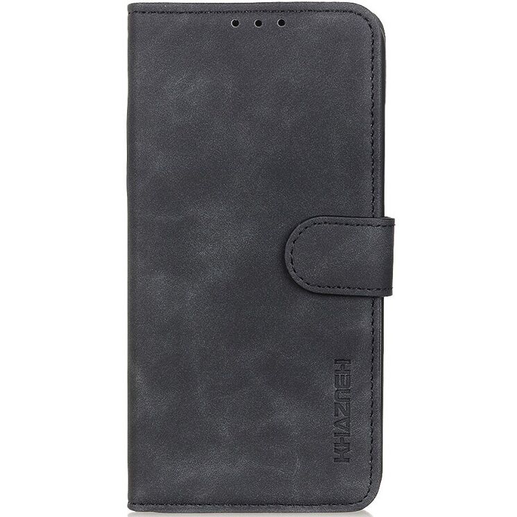 Чехол-книжка с застежкой KHAZNEH Retro Wallet для Xiaomi Redmi Note 17 (4G/5G) - Black: фото 5 из 8