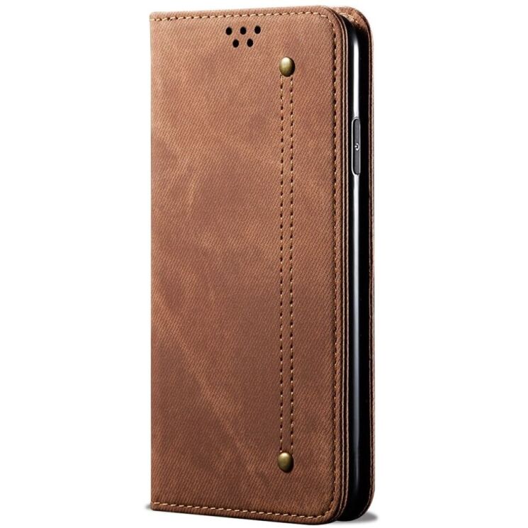 Чехол-книжка UniCase Jeans Wallet для Apple iPhone 16 Plus - Coffee: фото 5 из 6